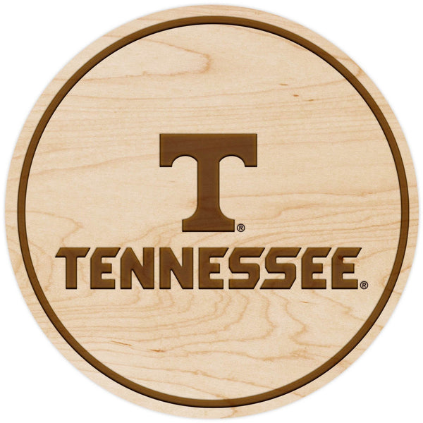 University of Tennessee Coaster – Crafted from Cherry or Maple Wood – The University of Tennessee Knoxville (UT) Coaster LazerEdge 