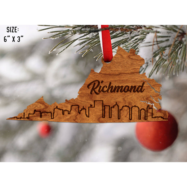 Virginia Skyline Ornament (Various Cities Available) Ornament LazerEdge 