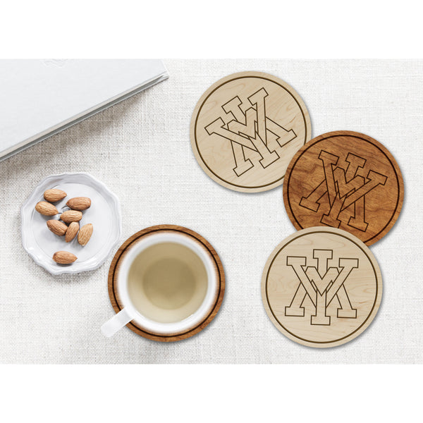 VMI Keydets Coaster "VMI" Block Letters Coaster LazerEdge 