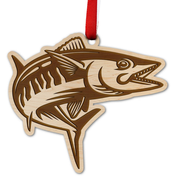 Wahoo Fish Ornament Ornament LazerEdge Maple 