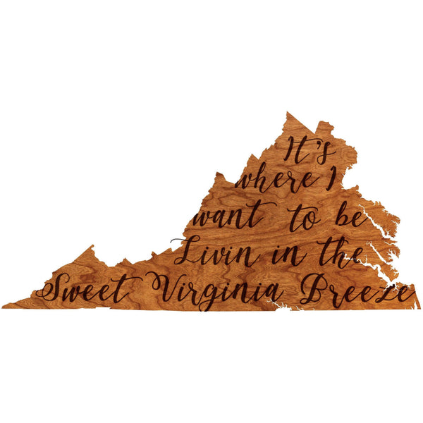 Wall Hanging - "Sweet Virginia Breeze" Wall Hanging LazerEdge 