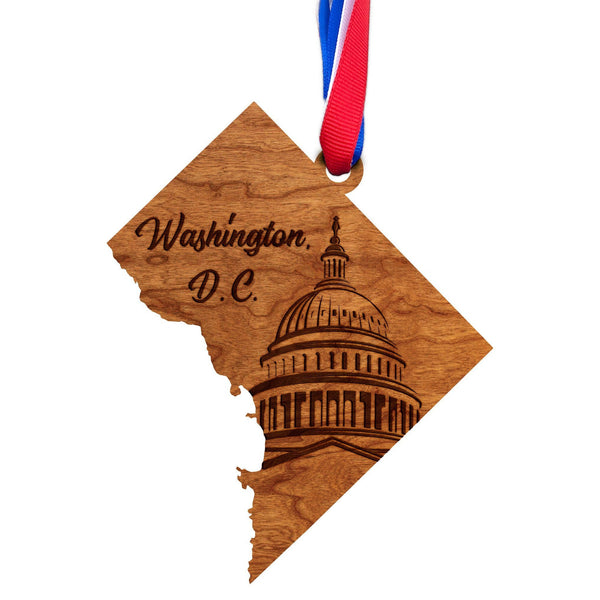 Washington D.C. Skyline Ornament Ornament LazerEdge Cherry 