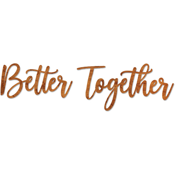 Wedding Wall Hanging - "Better Together" Wall Hanging LazerEdge Standard Cherry 