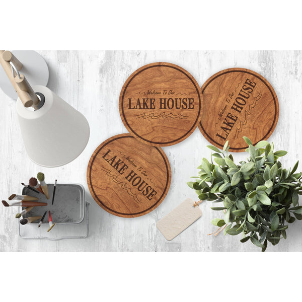 Welcome To Our Lake House Coaster Coaster LazerEdge 