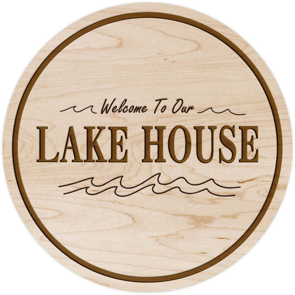 Welcome To Our Lake House Coaster Coaster LazerEdge Maple 