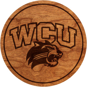 Western Carolina Catamounts Coaster WCU Coaster LazerEdge Cherry 