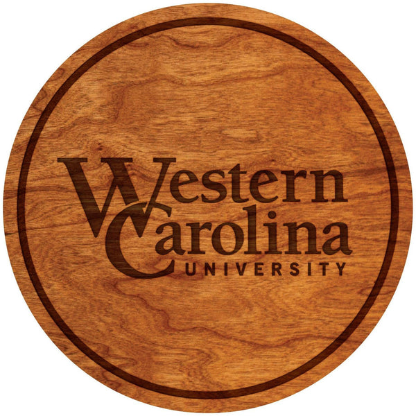 Western Carolina Catamounts Coaster Western Carolina University Coaster LazerEdge Cherry 
