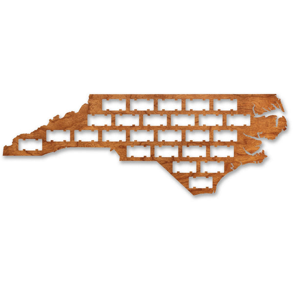 Wine Cork State Outline Wall Hanging Wall Hanging LazerEdge North Carolina Cherry Standard