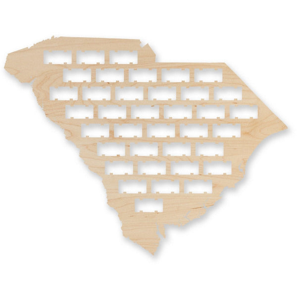 Wine Cork State Outline Wall Hanging Wall Hanging LazerEdge South Carolina Maple Standard
