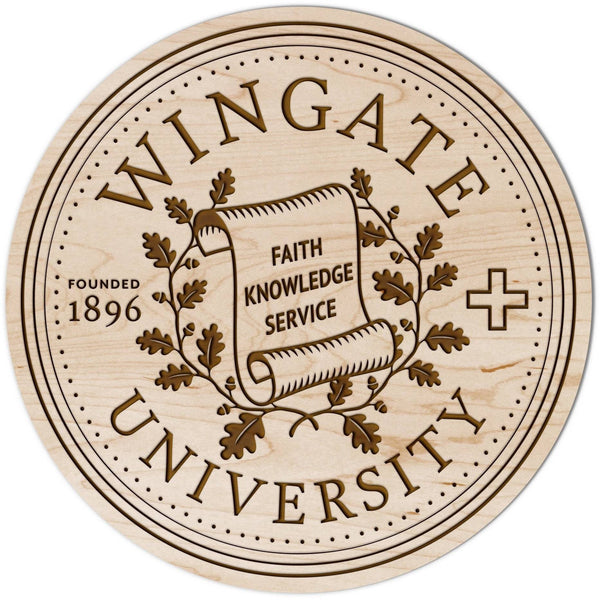 Wingate University - Wall Hanging - Multiple Designs Available Wall Hanging LazerEdge Standard Maple Seal