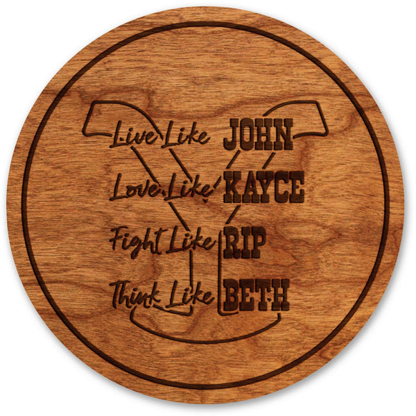 Yellowstone Coasters Shop LazerEdge Cherry John Kayce Rip Beth 