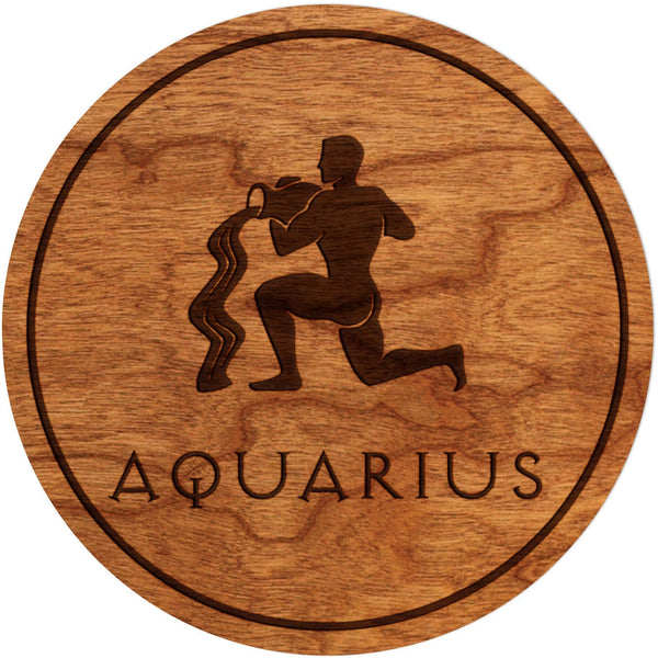 Zodiac Coaster - Aquarius Coaster Shop LazerEdge Cherry Picture 