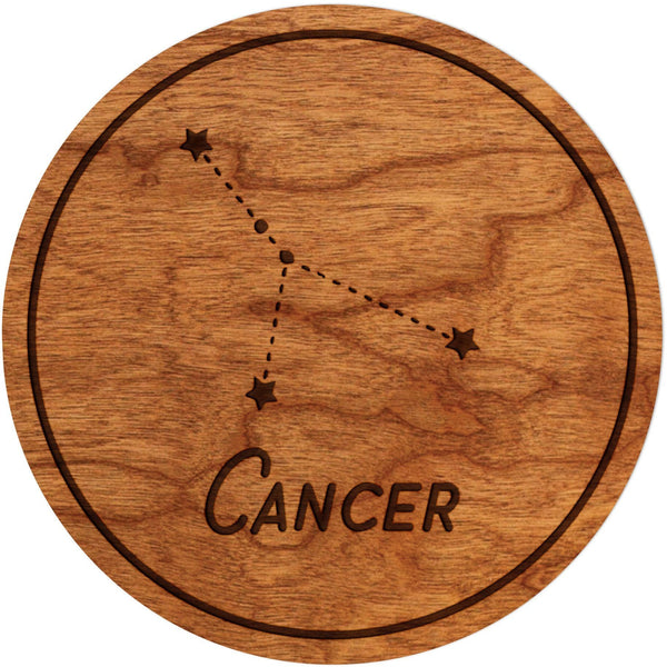 Zodiac Coaster - Cancer Coaster Shop LazerEdge Cherry Constellation 
