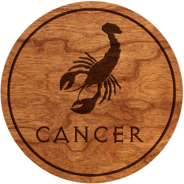 Zodiac Coaster - Cancer Coaster Shop LazerEdge Cherry Picture 