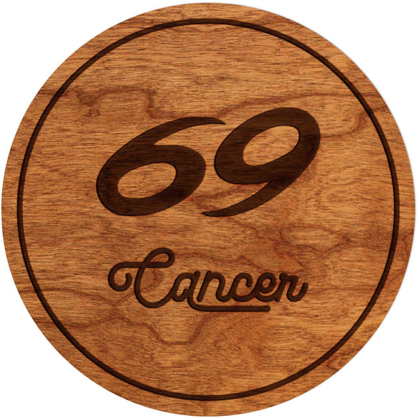 Zodiac Coaster - Cancer Coaster Shop LazerEdge Cherry Symbol 