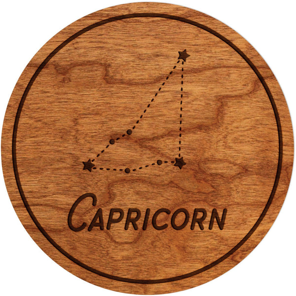 Zodiac Coaster - Capricorn Coaster Shop LazerEdge Cherry Constellation 