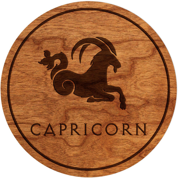 Zodiac Coaster - Capricorn Coaster Shop LazerEdge Cherry Picture 