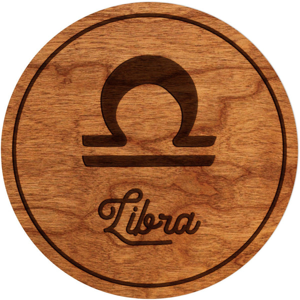 Zodiac Coaster - Libra Coaster Shop LazerEdge Cherry Symbol 