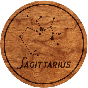 Zodiac Coaster - Sagittarius Coaster Shop LazerEdge Cherry Constellation 