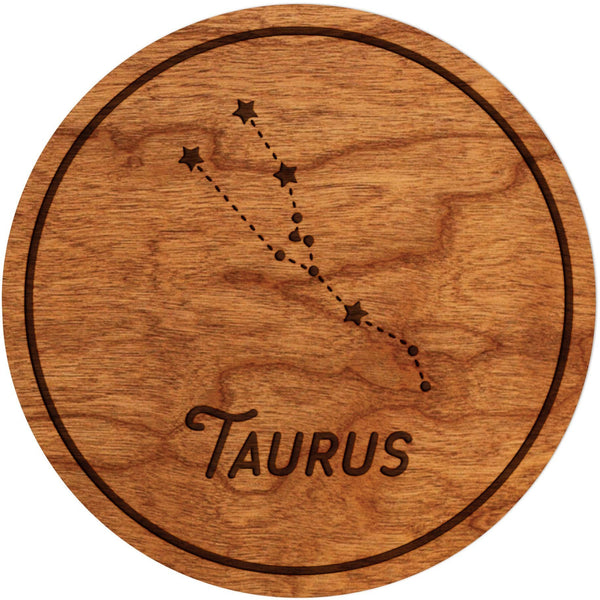 Zodiac Coaster - Taurus Coaster Shop LazerEdge Cherry Constellation 