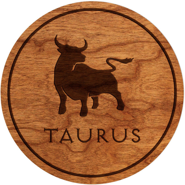 Zodiac Coaster - Taurus Coaster Shop LazerEdge Cherry Picture 