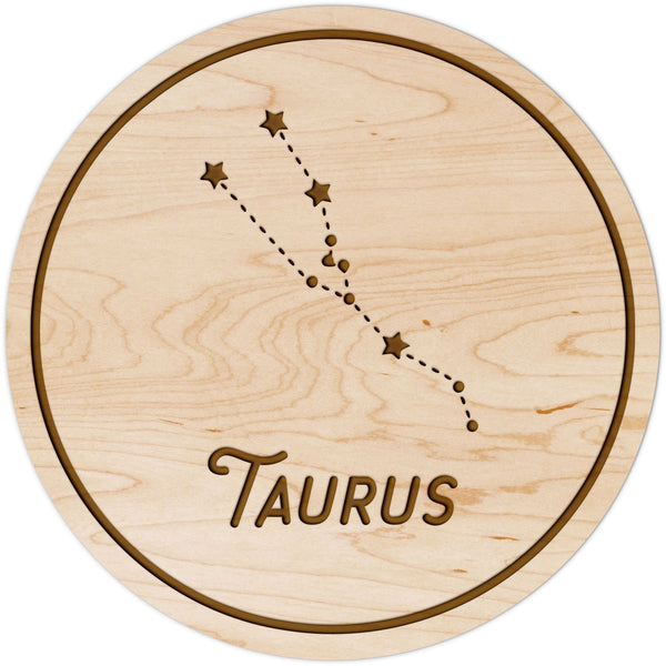 Zodiac Coaster - Taurus Coaster Shop LazerEdge Maple Constellation 