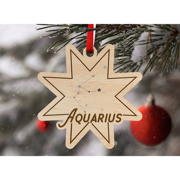 Zodiac Ornament - Aquarius Ornament LazerEdge 