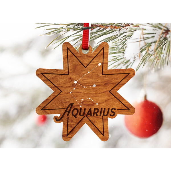Zodiac Ornament - Aquarius Ornament LazerEdge 