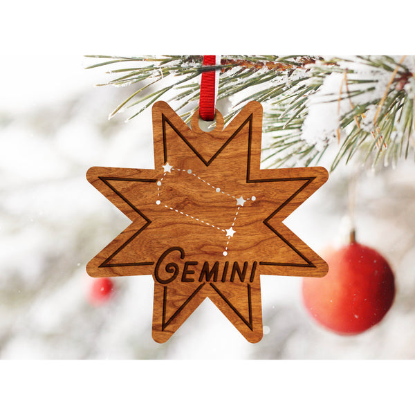 Zodiac Ornament - Gemini Ornament LazerEdge 