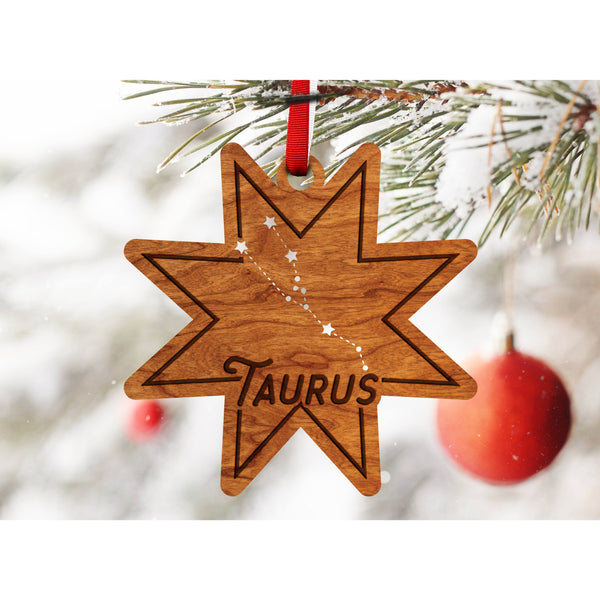 Zodiac Ornament - Taurus Ornament LazerEdge 
