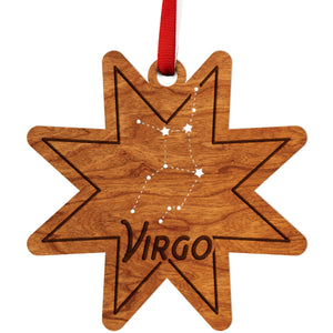 Zodiac Ornament - Virgo Ornament LazerEdge Cherry 