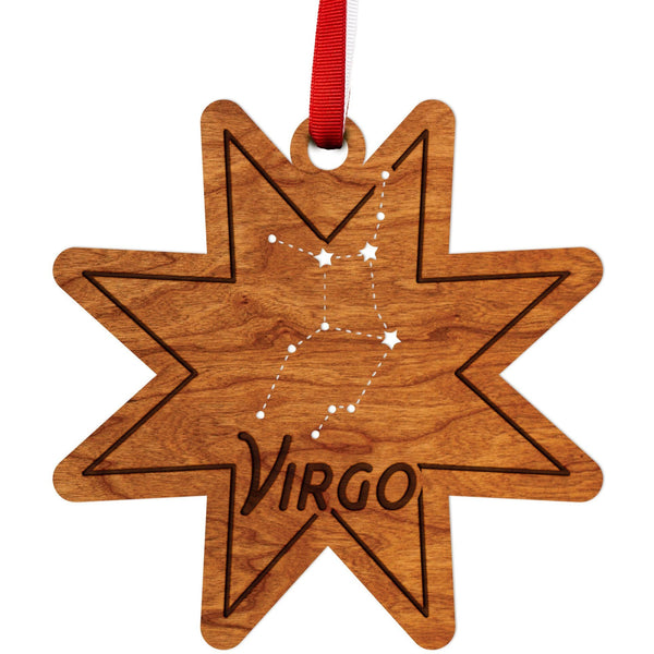 Zodiac Ornament - Virgo Ornament LazerEdge Cherry 